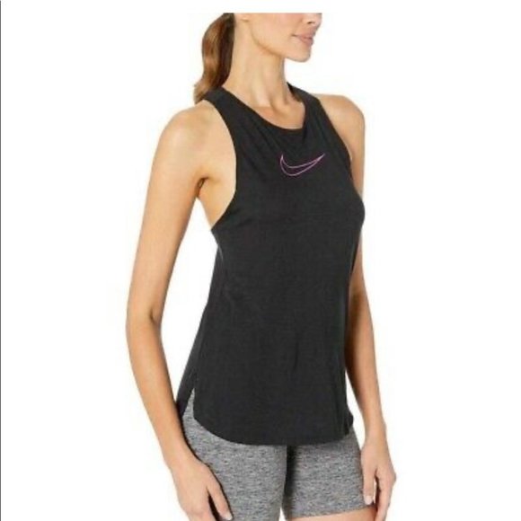 Nike Dri-Fit Checkered Teal Elastic Tank Top - Picture 13 of 13